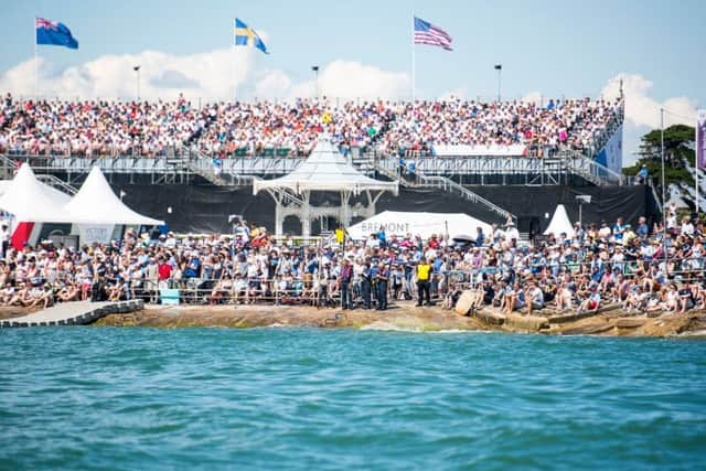 Crowds at the America's Cup World Series in Portsmouth last year