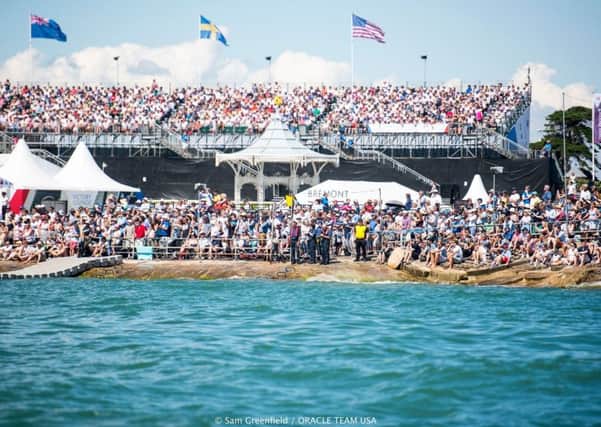 Crowds at the America's Cup World Series in Portsmouth last year