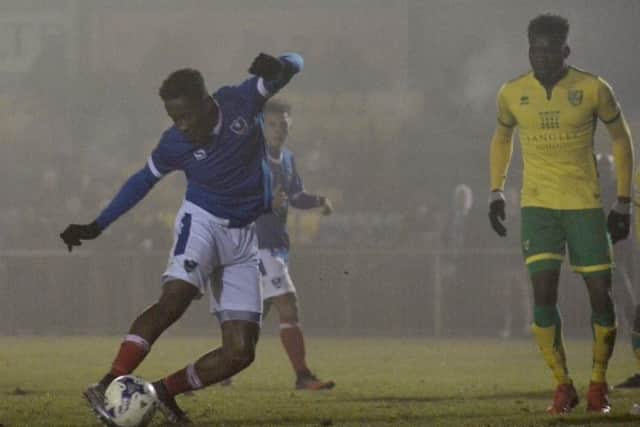 Jamal Lowe scored a hat-trick in the 4-0 victory against Norwich last month  Picture: Colin Farmery