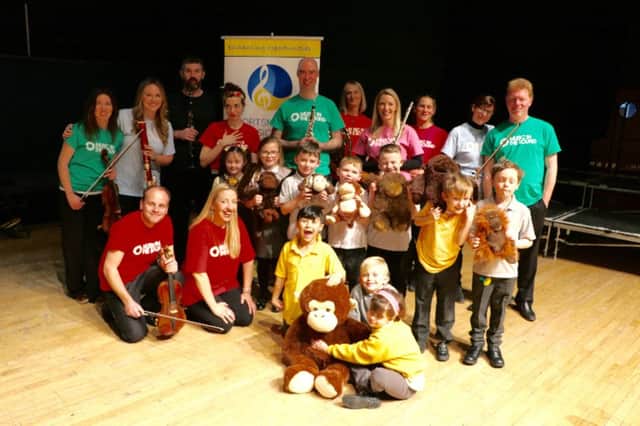 More than 1,500 schoolchildren flooded the Guildhall with smiles, laughter and monkeys