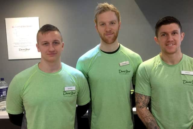 George Young (left), RIchard Bateman and Shane Vincent, staff at David Lloyd Gym at Port Solent