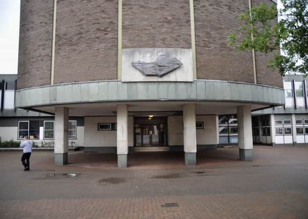 Man fined for dropping litter at Lawrence Square, in Gosport town centre. Picture: Michael Scadden.