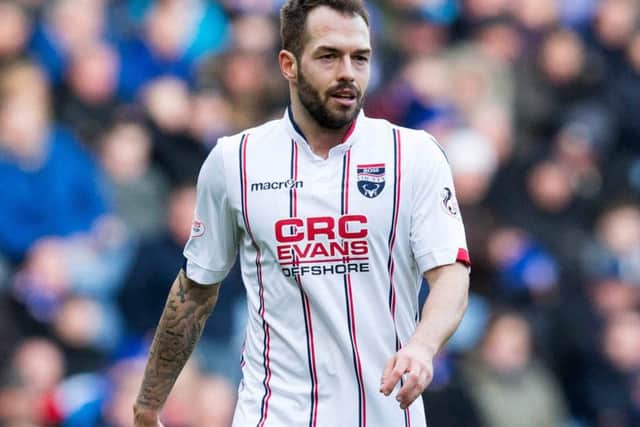 Milan Lalkovic featured for Ross County against Rangers on Saturday