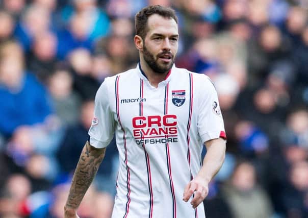 Milan Lalkovic featured for Ross County against Rangers on Saturday