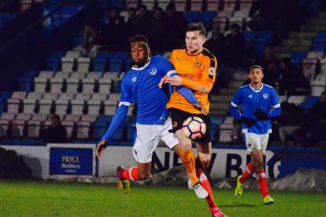 Nicke Kabamba scored for Pompey reserves            Picture: Colin Farmery