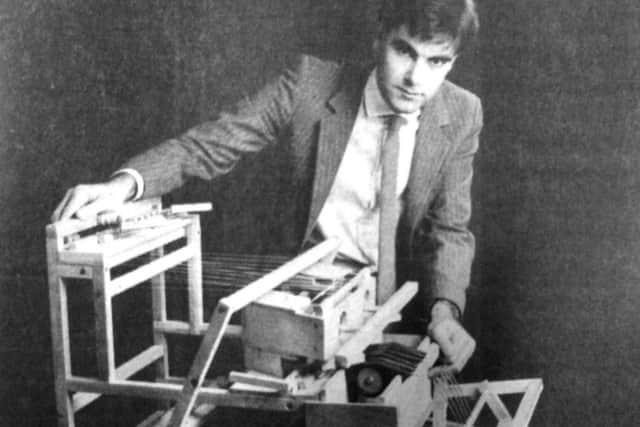Former Portsmouth Polytechnic mechanical engineering student David Haywood, pictured, won a Â£400 cheque for this final-year degree project