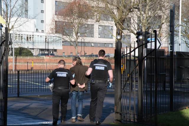 Arts Lodge incident on Tuesday: Picture: JCD Photographic