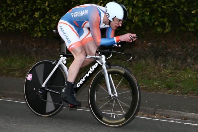 Gary Chambers in time trial action for Fareham Wheelers last season. Picture: Eamonn Deane/localriderslocalraces.co.uk