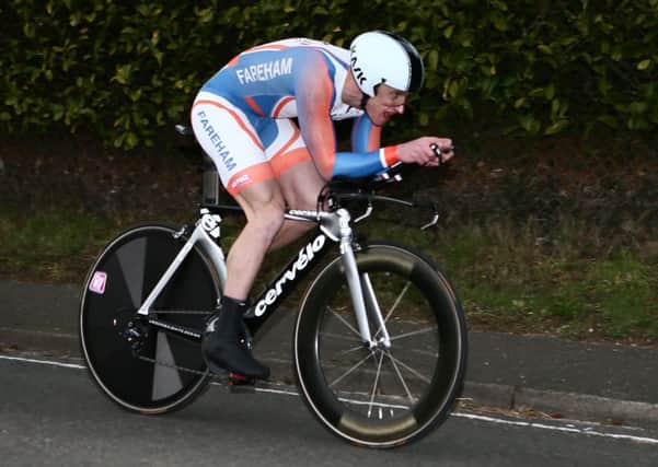 Gary Chambers in time trial action for Fareham Wheelers last season. Picture: Eamonn Deane/localriderslocalraces.co.uk