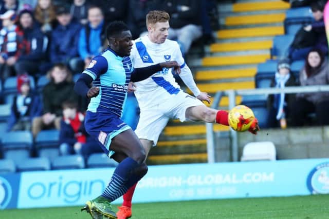 Rommy Boco has tipped former team-mate Eoin Doyle to be a big Pompey hit ahead of Accringtons visit to Fratton Park   Picture: Joe Pepler