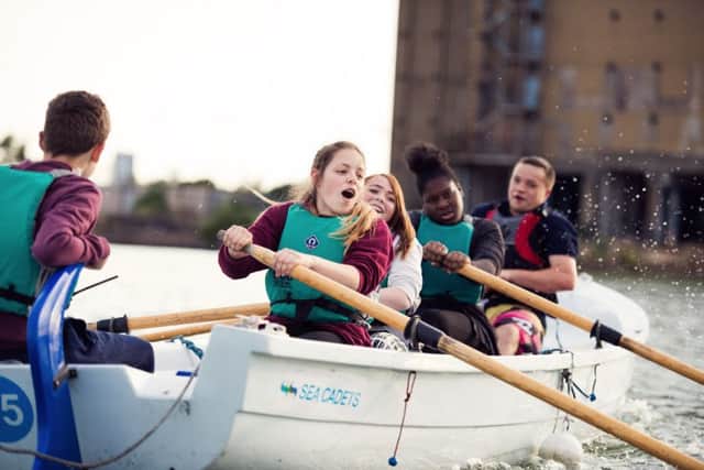 Rowing is just one of many activities that the Sea Cadets enjoy