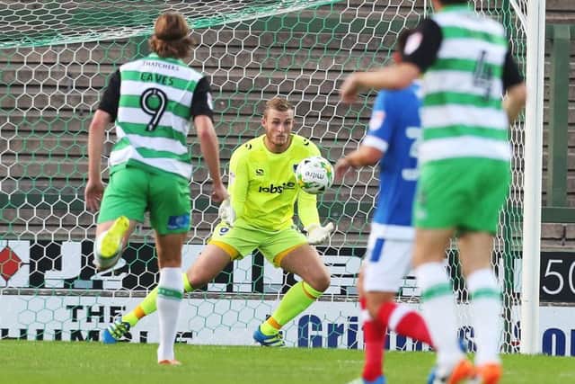 Pompey goalkeeper Liam O'Brien    Picture: Joe Pepler