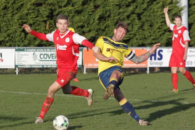 Steve Hutchings scored twice against Fawley last weekend. Picture: Habibur Rahman