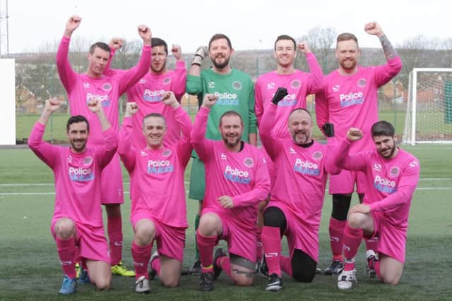 The victorious police team