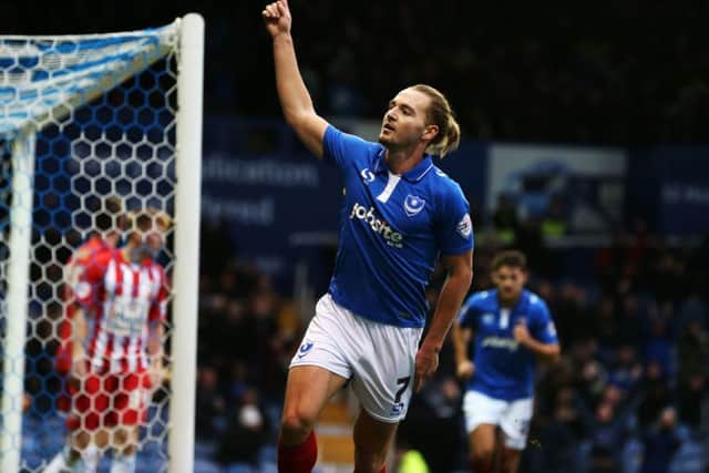 Adam McGurk struck an FA Cup winner the last time Pompey played host to Accrington    Picture: Joe Pepler