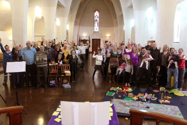 The congregation at St Faiths Church, Lee-on-Solent