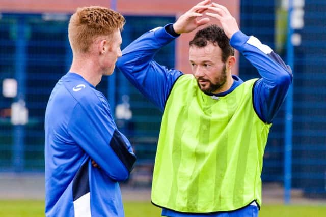 Nole Hunt, right, with fellow Irishman Eoin Doyle Picture: Colin Farmery