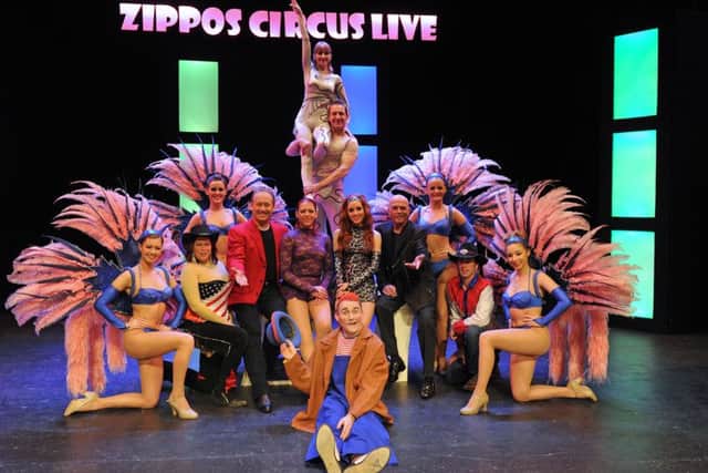 The cast of Zippos Circus Live at the Kings Theatre in 2013