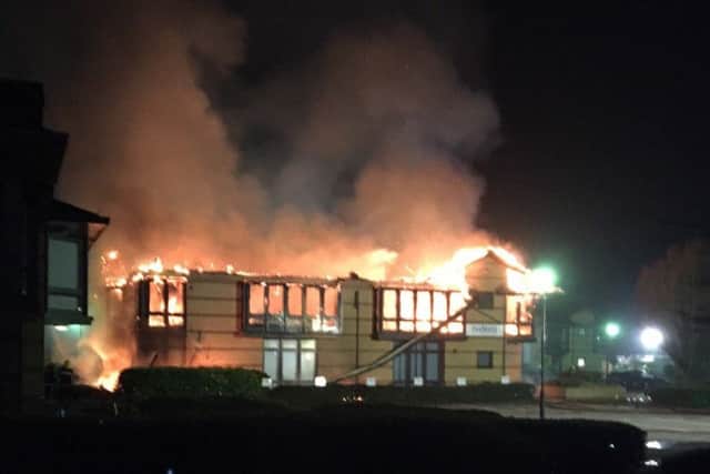Fire at an office block on Waterberry Drive, Waterlooville. Picture: Hampshire Fire & Rescue via Twitter