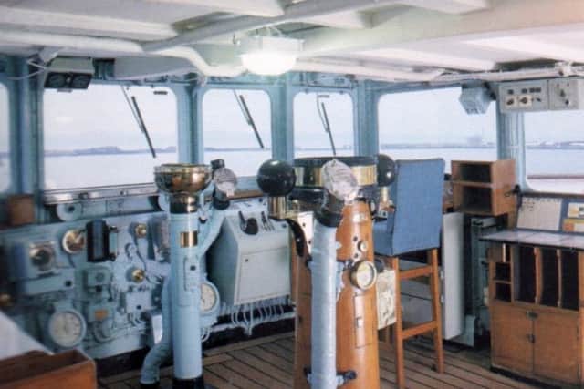 WAY AHEAD The bridge of the Royal Yacht still with a 1950s appearance