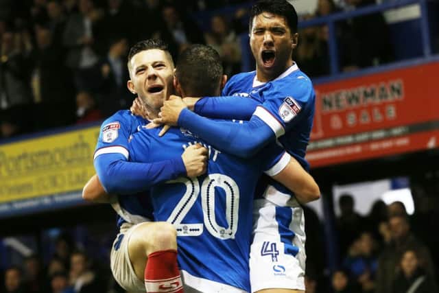 From left: Conor Chaplin, Noel Hunt and Danny Rose. Picture: Joe Pepler