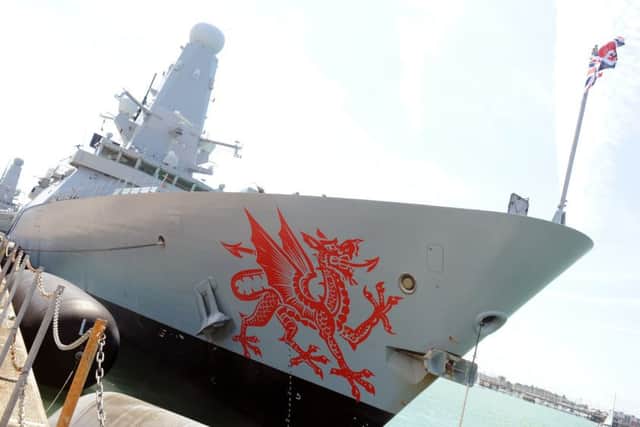 8/7/2016 (MOL)
HMS Dragon was rededicated in a ceremony at Portsmouth Naval Base on Friday.
Picture: Sarah Standing (160941-6380) PPP-160807-154546001