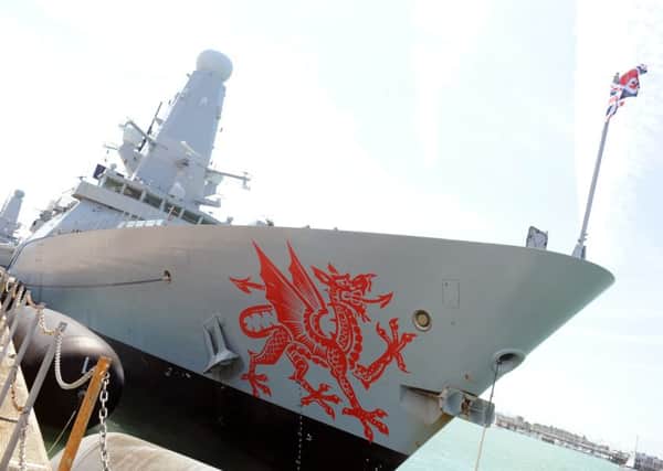 8/7/2016 (MOL)

HMS Dragon was rededicated in a ceremony at Portsmouth Naval Base on Friday.

Picture: Sarah Standing (160941-6380) PPP-160807-154546001
