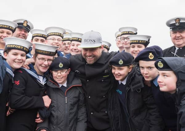 Alex with the Gosport sea cadets Picture: Keith Woodland (170197-802)