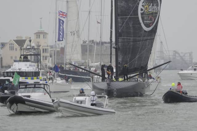 The parade of sail comes into Gosport Picture: Ian Hargreaves (170211-07)