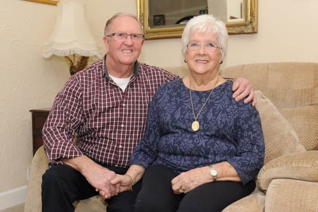 Shirley Wareham, 78 and her husband Alan, 79, from Fareham, are celebrating their Diamond wedding anniversary on the February 23. Picture: Sarah Standing (170184-6573) PPP-170802-162324001