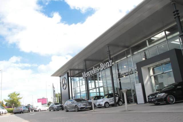 The Mercedes Benz dealership in Eastleigh