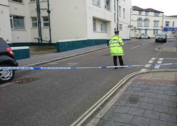 St Catherine Street in Southsea has been taped off by police on Sunday, February 12.