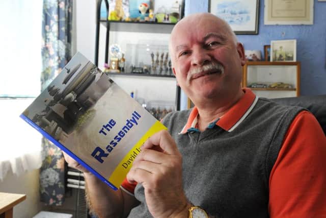 Author David James with his book The Rassendyll   Picture: Malcolm Wells (170120-5113)
