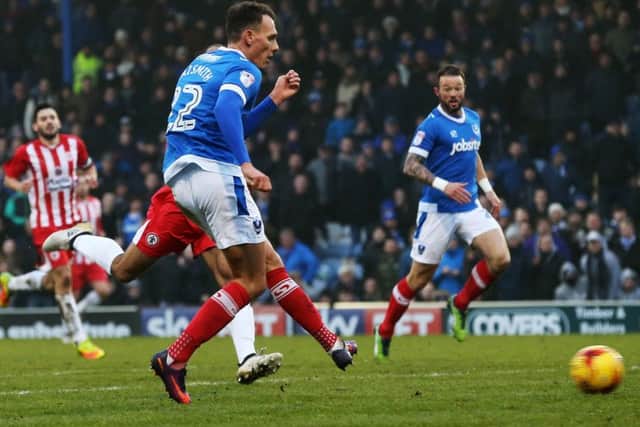 Noel Hunt set up Kal Naismith's goal. Picture: Joe Pepler