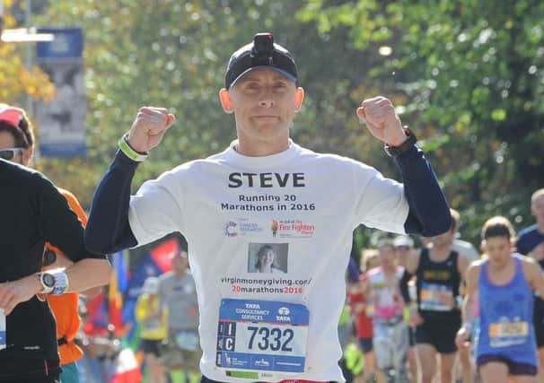 Steve Holder in the New York Marathon