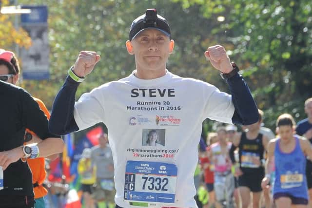 Steve Holder in the New York Marathon