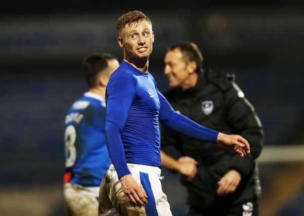 Eoin Doyle got off the mark for Pompey in Tuesday nights 2-0 win against Blackpool