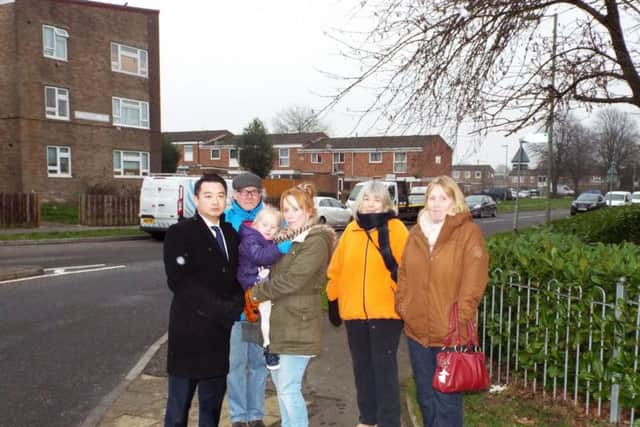 Alan Mak MP, left, has been campaigning for better road safety in the area