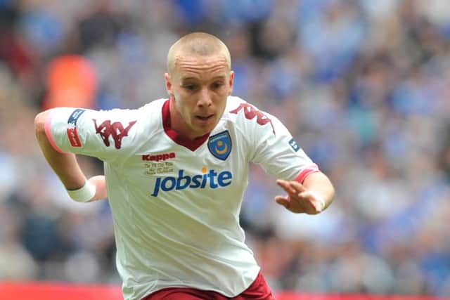 Jamie O'Hara in FA Cup final action for Pompey in 2010 Picture: Steve Reid