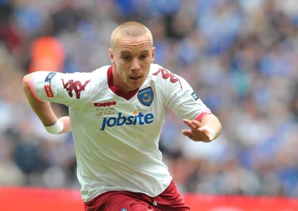 Jamie O'Hara in FA Cup final action for Pompey in 2010 Picture: Steve Reid