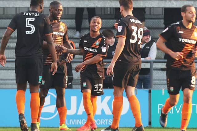 Barnet goalscorer Mauro Vilhete   Picture: Joe Pepler