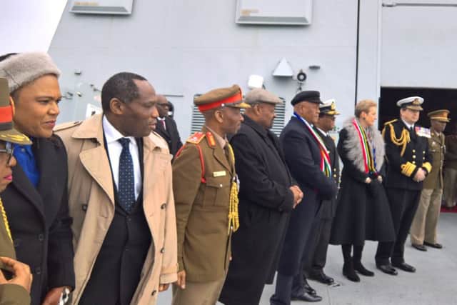 A ceremony to mark the 100th anniversary of the sinking of South African ship SS Mendi in the Solent Picture: Cllr Lee Mason