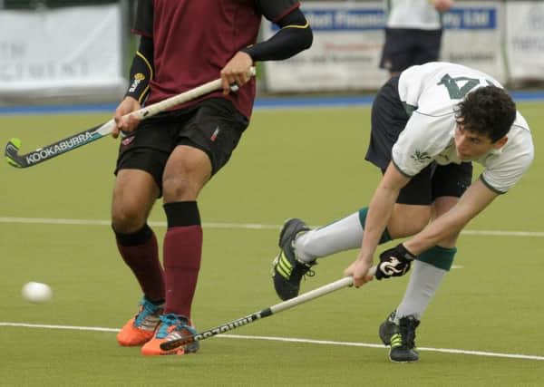 Tomek Bruml fires a shot on goal for Havant Picture: Mick Young