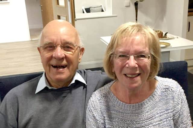Robin Stacey, left, and Ann Matheson in their new flat