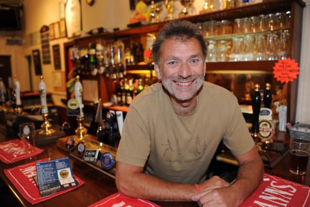 Paul Saynor behind the bar at the Rose in June. Credit: Ian Hargreaves