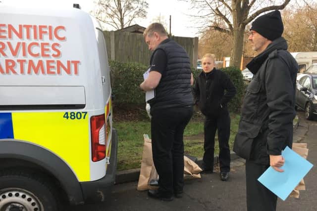 Police in Athena Avenue