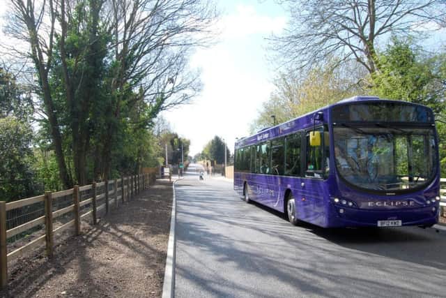 One of the Eclipse buses was attacked by vandals