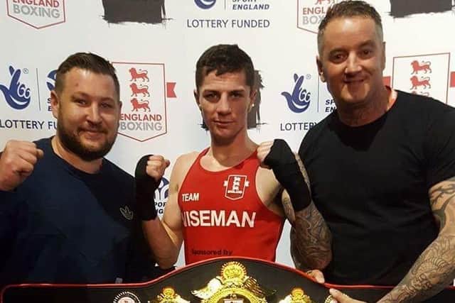 Team Wiseman ace Mark Chamberlain, centre, is on the march