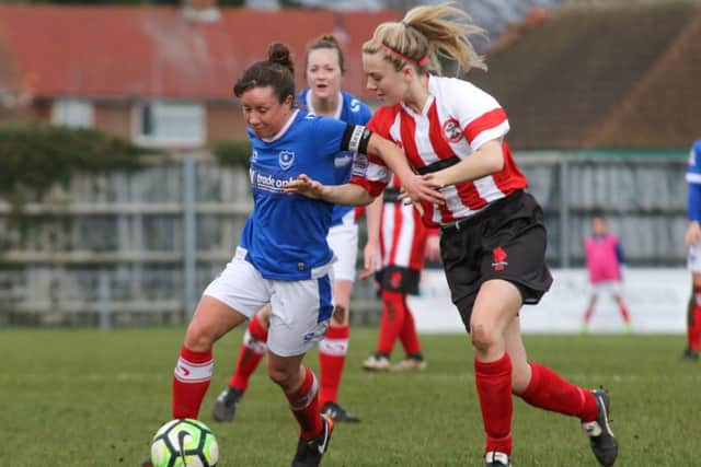 Gemma Hillier helped lead Pompey Ladies to victory against Southampton Saints. Picture: Jordan Hampton