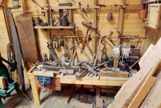 Some of the many tools on show in Boathouse No7